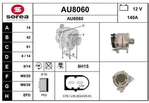 генератор SNRA AU8060