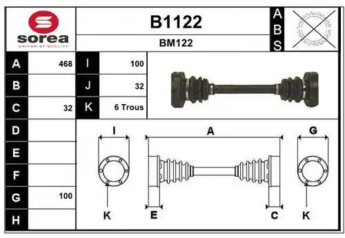 полуоска SNRA B1122