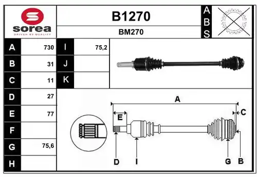 полуоска SNRA B1270