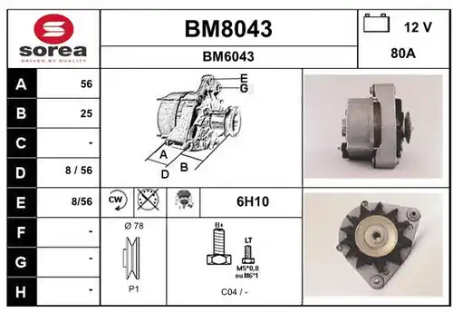 генератор SNRA BM8043