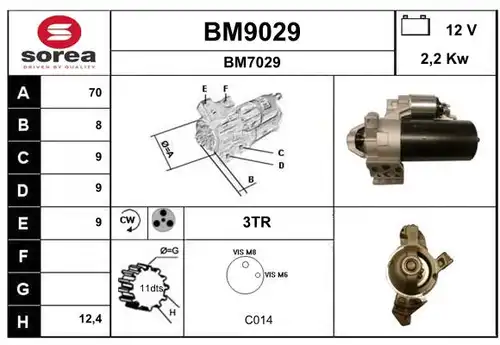 стартер SNRA BM9029