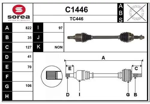 полуоска SNRA C1446