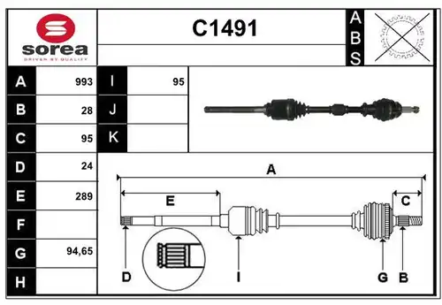 полуоска SNRA C1491