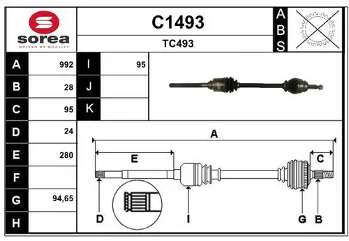 полуоска SNRA C1493