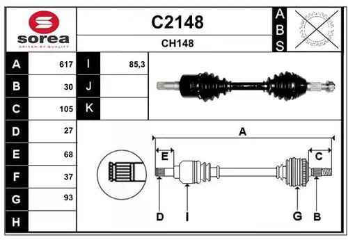 полуоска SNRA C2148