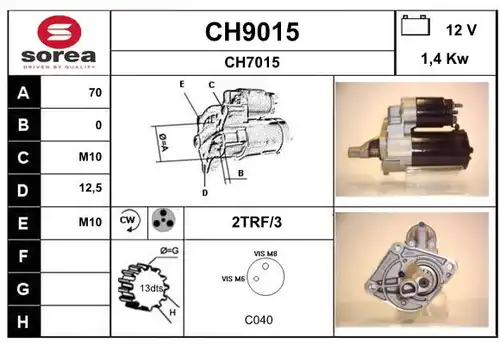 стартер SNRA CH9015