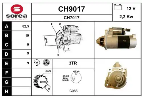 стартер SNRA CH9017