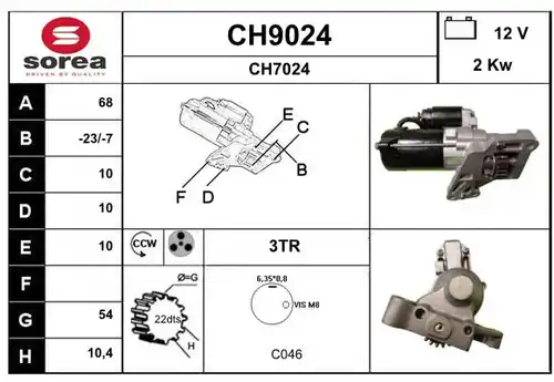 стартер SNRA CH9024