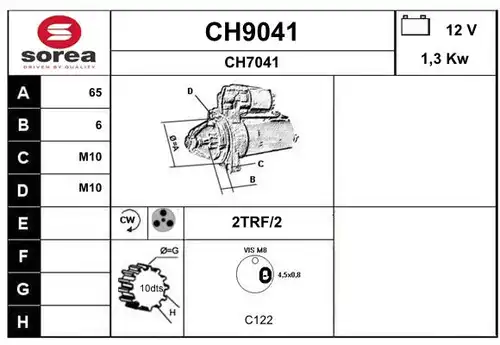 стартер SNRA CH9041