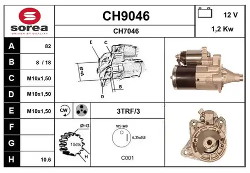 стартер SNRA CH9046