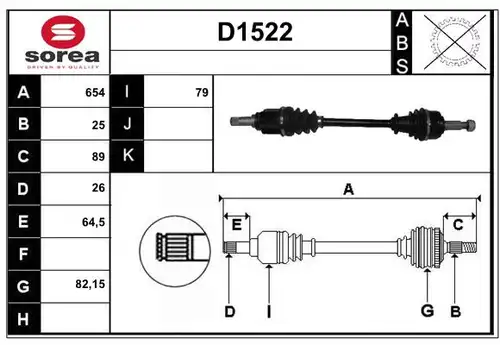 полуоска SNRA D1522