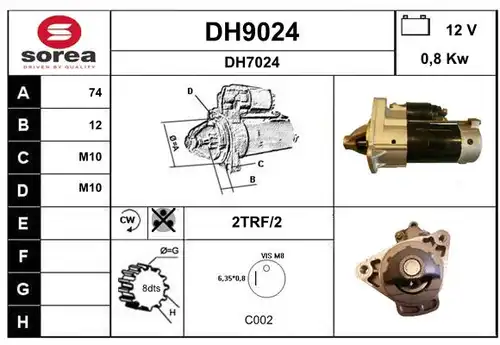 стартер SNRA DH9024