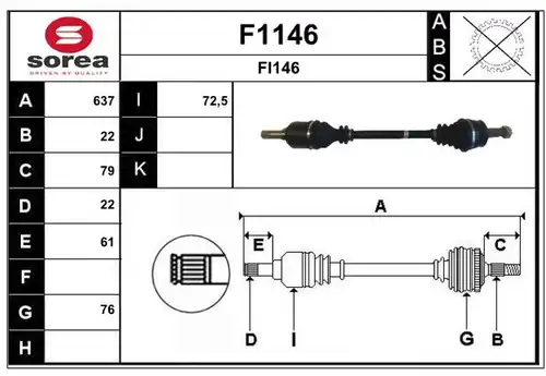 полуоска SNRA F1146