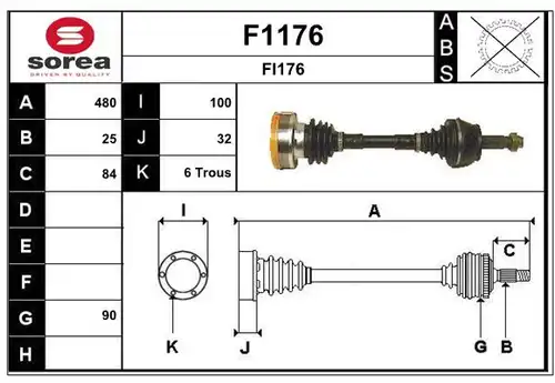 полуоска SNRA F1176