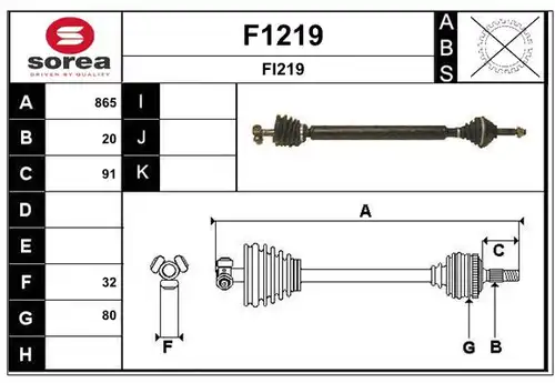 полуоска SNRA F1219