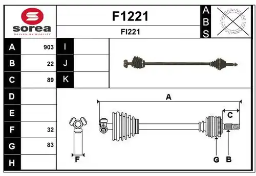 полуоска SNRA F1221