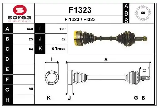 полуоска SNRA F1323