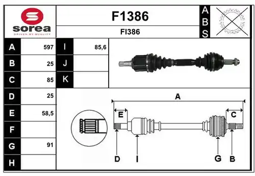 полуоска SNRA F1386