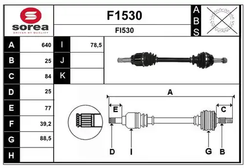 полуоска SNRA F1530