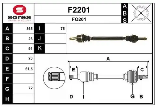 полуоска SNRA F2201