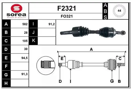 полуоска SNRA F2321