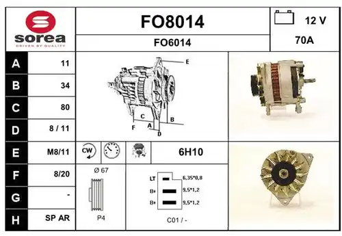 генератор SNRA FO8014