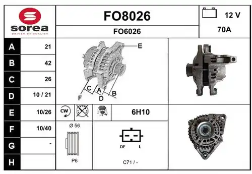 генератор SNRA FO8026