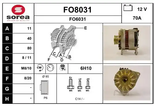 генератор SNRA FO8031