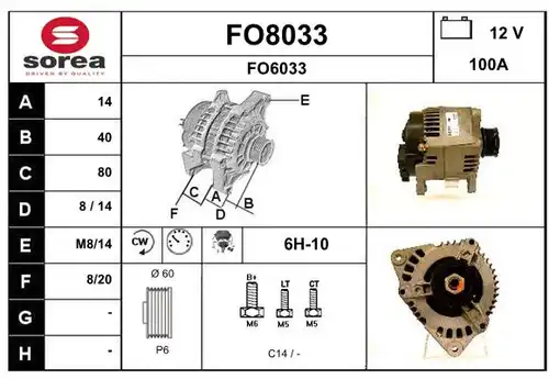 генератор SNRA FO8033