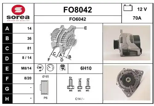 генератор SNRA FO8042