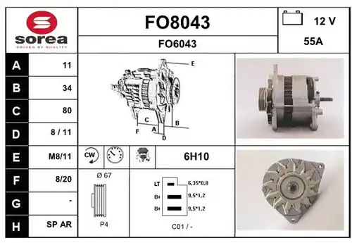 генератор SNRA FO8043