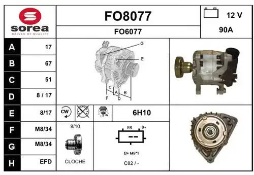 генератор SNRA FO8077