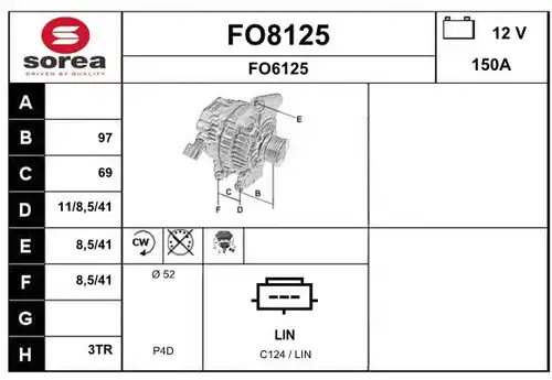 генератор SNRA FO8125