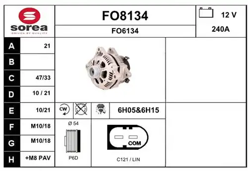 генератор SNRA FO8134