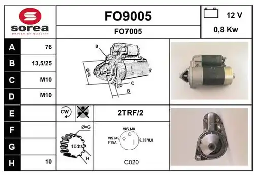 стартер SNRA FO9005