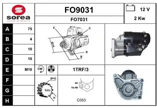 стартер SNRA FO9031