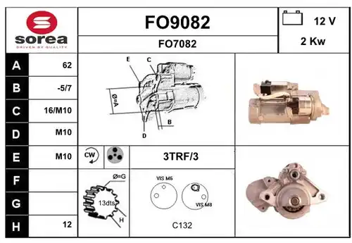 стартер SNRA FO9082