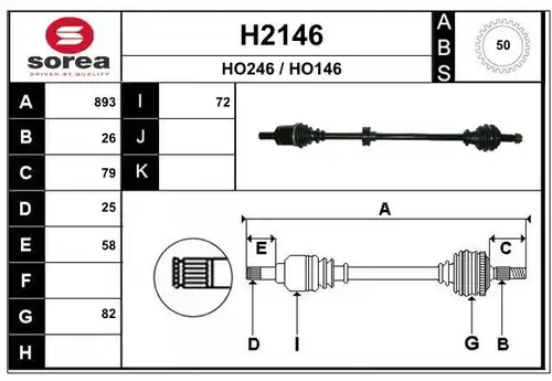 полуоска SNRA H2146