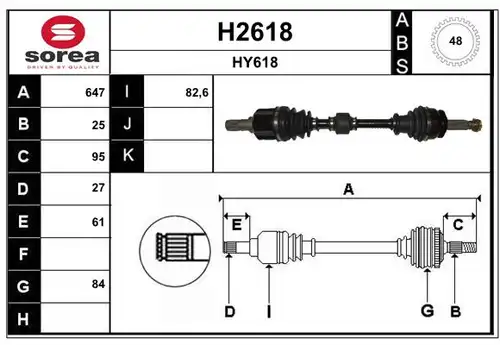 полуоска SNRA H2618