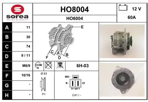 генератор SNRA HO8004