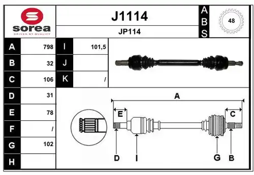 полуоска SNRA J1114