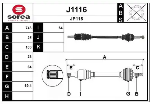 полуоска SNRA J1116