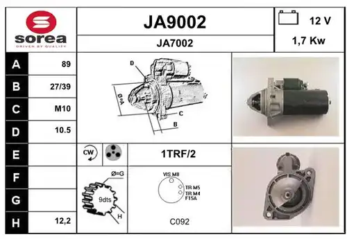 стартер SNRA JA9002