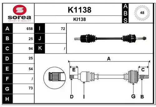 полуоска SNRA K1138