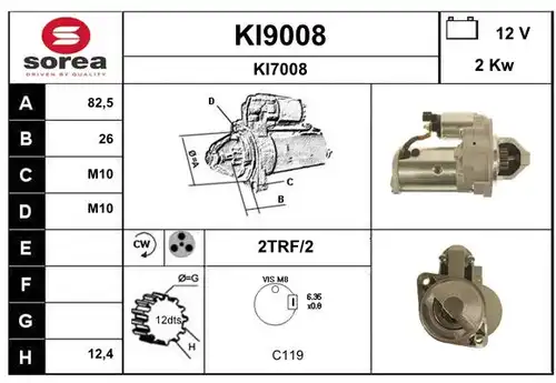 стартер SNRA KI9008