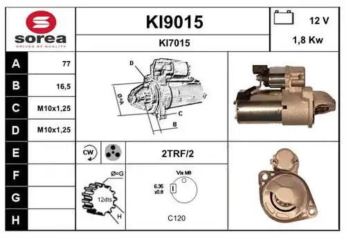 стартер SNRA KI9015