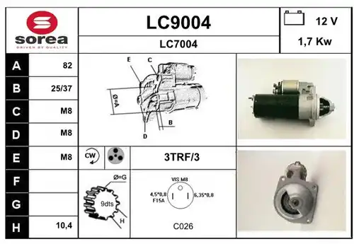 стартер SNRA LC9004