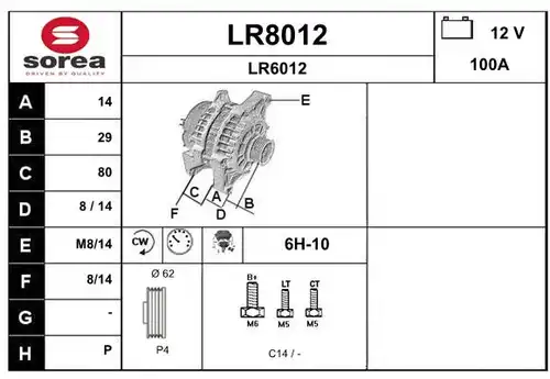 генератор SNRA LR8012