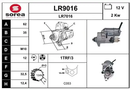 стартер SNRA LR9016