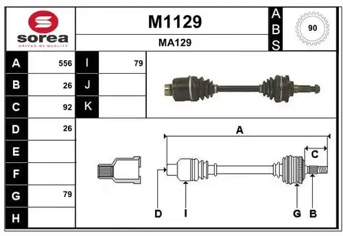 полуоска SNRA M1129